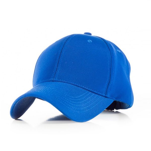 polyester blue cap